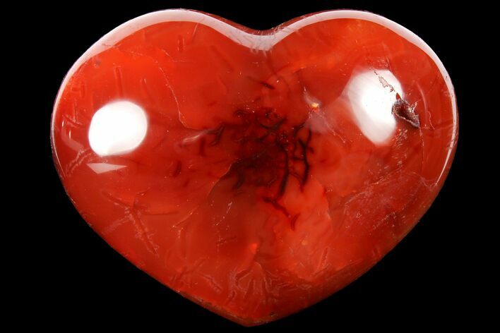 Colorful Carnelian Agate Heart #125826